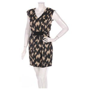 RACHEL ROY / BLACK AND TAN CASUAL DRESS WITH CINCHED WAIST / SIZE 2